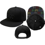 AC/DC 官方原版棒球帽 Logo 平沿 黑字